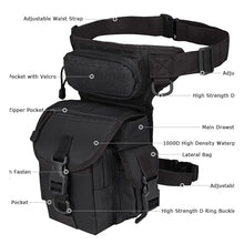 Load image into Gallery viewer, Multi-purpose Tactical Drop Leg Bag Tool Fanny Thigh Pack
