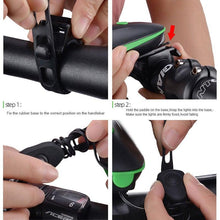 将图片加载到图库查看器，Multifunction Bicycle Light Ultra Bright With Electric 130dB Horn Bicycle Bell Bike Light Rainproof LED Bike Tail Light 2 Pack Bright Bicycle Rear Cycling Safety Flashlight Light Mode Options High Intensity Led Rear Light Fits On Any Bike
