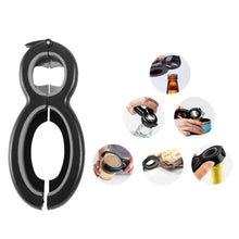 Load image into Gallery viewer, Multifunctional 6-In-1 Can Jar Opener Tool And Adjustable Bottle Opener
