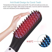 Load image into Gallery viewer, Multifunctional Beard Straightener for Men Electric Hot Hair Straightening Comb
