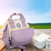 将图片加载到图库查看器，Multifunctional Diaper Changing Bag with 2 Insulated Pockets Commute Bag
