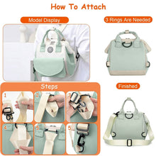 将图片加载到图库查看器，Multifunctional Diaper Changing Bag with 2 Insulated Pockets Commute Bag
