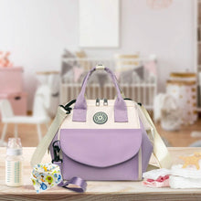 将图片加载到图库查看器，Multifunctional Diaper Changing Bag with 2 Insulated Pockets Commute Bag
