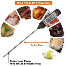 Load image into Gallery viewer, Multifunctional Digital Thermometer For BBQ Food Meat Cake Candy Bake Grill Ultra Fast Kitchen Thermometer with Hold &amp; Calibration Digital Food Thermometer for BBQ Baking Candy Milk Temperature Cooking Thermometer Oven Kitchen Tools
