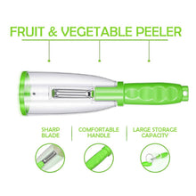 Load image into Gallery viewer, Multifunctional Fruit Vegetable Peeler With Storage Box Tube
