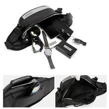 将图片加载到图库查看器，Multifunctional Outdoor Anti-Theft Waist Bag Men Fashionable Waterproof Fanny Pack Adjustable Belt Travel Bag
