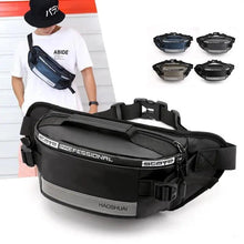 将图片加载到图库查看器，Multifunctional Outdoor Anti-Theft Waist Bag Men Fashionable Waterproof Fanny Pack Adjustable Belt Travel Bag
