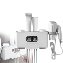 将图片加载到图库查看器，Multifunctional Wall Mount Toothbrush Organizer
