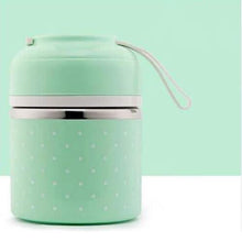 Load image into Gallery viewer, Multilayer Cute Thermal Lunch Box Stainless Steel Food Container
