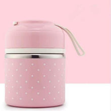 Load image into Gallery viewer, Multilayer Cute Thermal Lunch Box Stainless Steel Food Container
