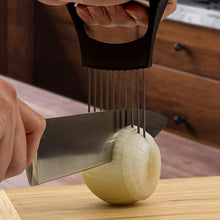 Load image into Gallery viewer, Multipurpose Stainless Steel Assistant Vegetable and Meat Slicer Holder
