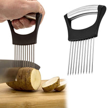 Load image into Gallery viewer, Multipurpose Stainless Steel Assistant Vegetable and Meat Slicer Holder
