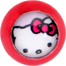 Load image into Gallery viewer, Officially Licensed Hello Kitty Cat Red Anodized Cartilage Tragus Earring
