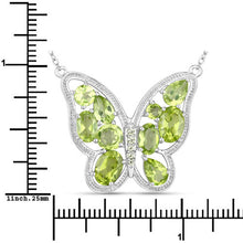 Load image into Gallery viewer, 4.65 Carat Genuine Peridot .925 Sterling Silver Necklace
