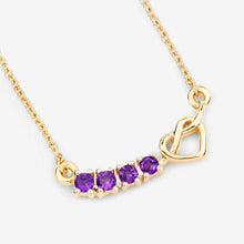 Load image into Gallery viewer, 0.24 Carat Genuine Amethyst .925 Sterling Silver Necklace
