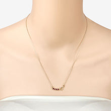 Load image into Gallery viewer, 0.32 Carat Genuine Garnet .925 Sterling Silver Necklace

