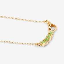 Load image into Gallery viewer, 0.28 Carat Genuine Peridot .925 Sterling Silver Necklace
