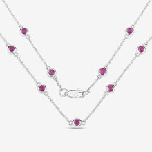 将图片加载到图库查看器，2.34 Carat Genuine Ruby .925 Sterling Silver Necklace
