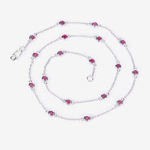 将图片加载到图库查看器，2.34 Carat Genuine Ruby .925 Sterling Silver Necklace
