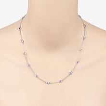 Load image into Gallery viewer, 1.80 Carat Genuine Tanzanite .925 Sterling Silver Necklace
