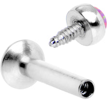 将图片加载到图库查看器，1/4 Pink Synthetic Opal Internally Threaded Daith Cartilage Tragus
