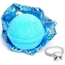 Load image into Gallery viewer, Ocean Breeze Bath Bomb with Jewelry Ring Inside
