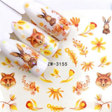Load image into Gallery viewer, Nail Art Water Transfer Stickers Anime Mouse Animal Kid slider adhesive Watermark Decals Women Beauty Wedding Nails  Decal Self-Adhesive 3D Wave Design Decoration for Women Girls Art Stickers Decal Decoration Metallic Curve Strip Line Nail

