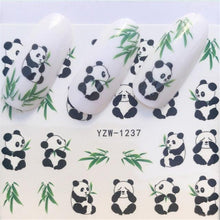 Load image into Gallery viewer, Nail Art Water Transfer Stickers Anime Mouse Animal Kid slider adhesive Watermark Decals Women Beauty Wedding Nails  Decal Self-Adhesive 3D Wave Design Decoration for Women Girls Art Stickers Decal Decoration Metallic Curve Strip Line Nail

