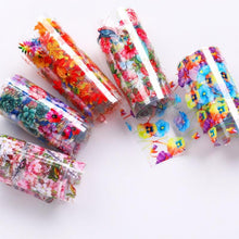Load image into Gallery viewer, Nail Foils Fall Design Maple Leaves Flower Golden Nail Sliders Snake Leopard Decor Paper Nail Art Sticker Set Decals for Women Nail Decorations Accessories Metal Curve Stripe Lines Design Letter Nail Sticker Adhesive Decoration
