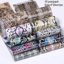 Load image into Gallery viewer, Nail Foils Fall Design Maple Leaves Flower Golden Nail Sliders Snake Leopard Decor Paper Nail Art Sticker Set Decals for Women Nail Decorations Accessories Metal Curve Stripe Lines Design Letter Nail Sticker Adhesive Decoration
