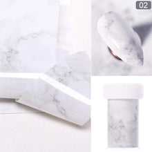 将图片加载到图库查看器，Nail Foils Marble Flower Series Iridescent Nail Art Transfer Sticker Paper Slider Nail Water Decal Design Manicures Decorations  Art Manicures Decoration New Gold Nail Transfer Foils for Nail Arts Nails Supply Holographic Effect Nail Art Foil Stickers Hol
