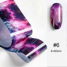 将图片加载到图库查看器，Nail Foils Marble Flower Series Iridescent Nail Art Transfer Sticker Paper Slider Nail Water Decal Design Manicures Decorations  Art Manicures Decoration New Gold Nail Transfer Foils for Nail Arts Nails Supply Holographic Effect Nail Art Foil Stickers Hol

