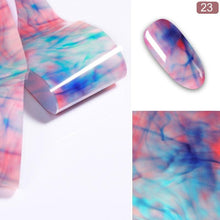 将图片加载到图库查看器，Nail Foils Marble Series Nail Art Transfer Sticker Paper Gold Line Foils Bright Marble Design Decoration Marble Nail Art Stickers Water Transfer Nail Decals Full Wraps Gradient Acrylic Nail Kits for Women Manicure Decoration Accessories

