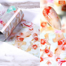 将图片加载到图库查看器，Nail Foils Marble Series Nail Art Transfer Sticker Paper Gold Line Foils Bright Marble Design Decoration Marble Nail Art Stickers Water Transfer Nail Decals Full Wraps Gradient Acrylic Nail Kits for Women Manicure Decoration Accessories
