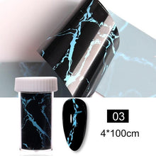 将图片加载到图库查看器，Nail Foils Marble Series Nail Art Transfer Sticker Paper Gold Line Foils Bright Marble Design Decoration Marble Nail Art Stickers Water Transfer Nail Decals Full Wraps Gradient Acrylic Nail Kits for Women Manicure Decoration Accessories
