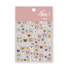 将图片加载到图库查看器，Nail Glue Stickers Stars Moon Cartoon Rabbit Panda Flower Nail Decoration Decals Nail Sticker Nail Art Decorations Design Decoration Acrylic Nail Supplies Designer Nail Decorations for Women Girls Kids 3D Nail Art Stickers Decals
