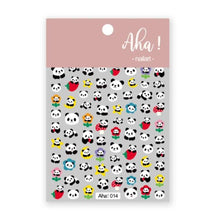 将图片加载到图库查看器，Nail Glue Stickers Stars Moon Cartoon Rabbit Panda Flower Nail Decoration Decals Nail Sticker Nail Art Decorations Design Decoration Acrylic Nail Supplies Designer Nail Decorations for Women Girls Kids 3D Nail Art Stickers Decals
