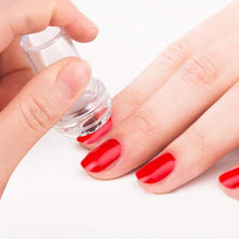 将图片加载到图库查看器，Nail Stamping Gel Set 8 Colors UV Gel Varnish for Nail Art Stamping Plate 4 Boards Black White Nail Gel for Girls and Women
