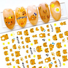 将图片加载到图库查看器，Nail Stickers Cute Rabbit Nail Art Decorations No Face Man Nail Sliders For Manicure Women Kids Girls Manicure Decoration Nail Art Supplies 3D Self-Adhesive Nail Decals Designer Nail Stickers for Acrylic Nails
