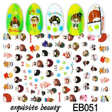 将图片加载到图库查看器，Nail Stickers Cute Rabbit Nail Art Decorations No Face Man Sliders For Manicure Cute Cartoon Nail Art Sticker Decals for Women Kids Girls Manicure Decoration Nail Art Supplies 3D Self-Adhesive Nail Decals Designer Nail Stickers for Acrylic Nails
