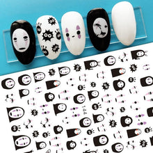 将图片加载到图库查看器，Nail Stickers Cute Rabbit Nail Art Decorations No Face Man Sliders For Manicure Cute Cartoon Nail Art Sticker Decals for Women Kids Girls Manicure Decoration Nail Art Supplies 3D Self-Adhesive Nail Decals Designer Nail Stickers for Acrylic Nails
