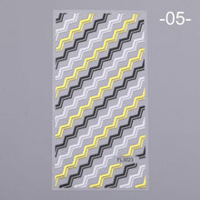 将图片加载到图库查看器，Nail Strip Stickers Black Gold Rose Gold Silver Metal Strip Tape Nail Art Adhesive Foil Tips Nail Sticker Decals Metallic Curve Strip Line Nail Decal Self-Adhesive 3D Wave Design Decoration for Women Girls Tape Nail Art Stickers Decal Decoration

