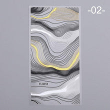 将图片加载到图库查看器，Nail Strip Stickers Black Gold Rose Gold Silver Metal Strip Tape Nail Art Adhesive Foil Tips Nail Sticker Decals Metallic Curve Strip Line Nail Decal Self-Adhesive 3D Wave Design Decoration for Women Girls Tape Nail Art Stickers Decal Decoration
