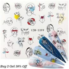 将图片加载到图库查看器，Nail Watermark Decals Sexy lips Middle finger Sexy girl Water Transfer Slider Russia Words Manicure Tattoos Sliders For Manicure Women Kids Girls Manicure Decoration Nail Art Supplies 3D Self-Adhesive Nail Decals Designer Nail Stickers for Acrylic Nails
