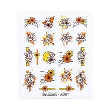 将图片加载到图库查看器，Nails Sticker Nail Art Decorations Flowers Leaves Decals Water Transfer Sliders Woman Face Fruit Foil Manicures Wraps  Water Transfer Nail Decals Sticker For Pretty Girl Self-Adhesive Nail Decals Designer Nail Stickers for Acrylic Decal

