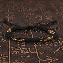 Load image into Gallery viewer, National Style Lucky Red String Bracelet Handmade Braided Knot Charm Bracelets For Women Men Red Bracelet Protection Red Cord Bracelet Adjustable Braided Knot Bracelet
