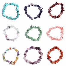 Load image into Gallery viewer, Natural Lucky Stone Beads Bracelet Multiple Colors Bracelets Beautiful Crystal Bracelets Natural Gemstone Crystal Stretch Bracelets Distance Energy Bracelet For Women Girls
