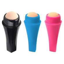 Load image into Gallery viewer, Natural Reusable Oil Resistant Facial Tool Roller Oil Control Rolling Stone Women Makeup Face Skin Care Tool Facial Cleaning Oil Absorption Roller On Ball Suitable for Traveling At Home Or Going Conduct For Facial Massage
