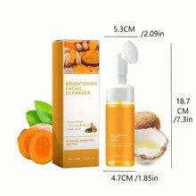 Load image into Gallery viewer, Natural Turmeric Glow Facial Cleanser - Gentle Foaming Face Wash for All Skin Types
