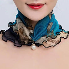 将图片加载到图库查看器，Neck Collars Fashion Scarves for Women And Girls Print Satin Silk Scarf Female Bandana Head Bib Scarfs For Ladies

